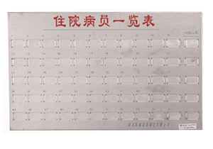 不銹鋼病員一覽表C101、C103